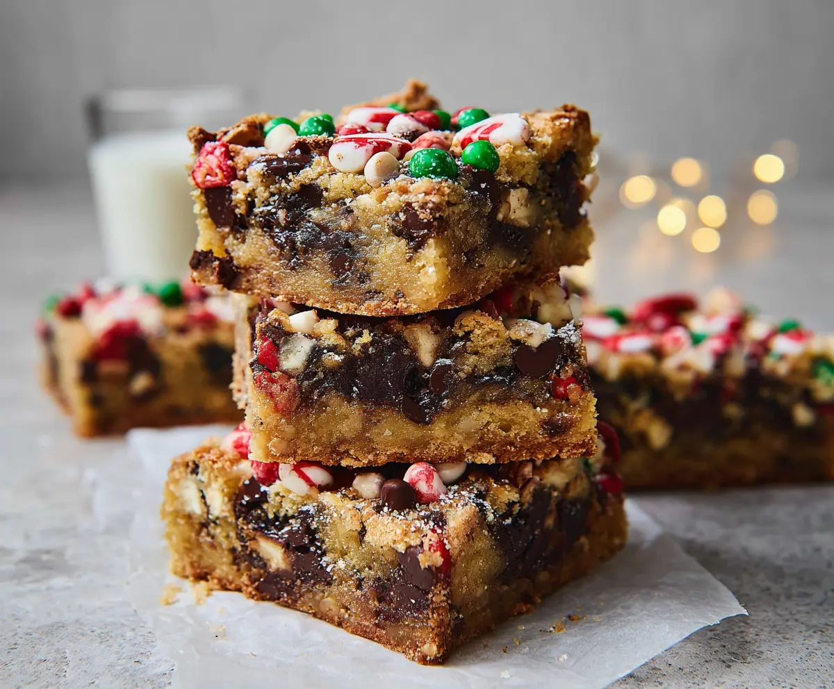 Christmas Blondies