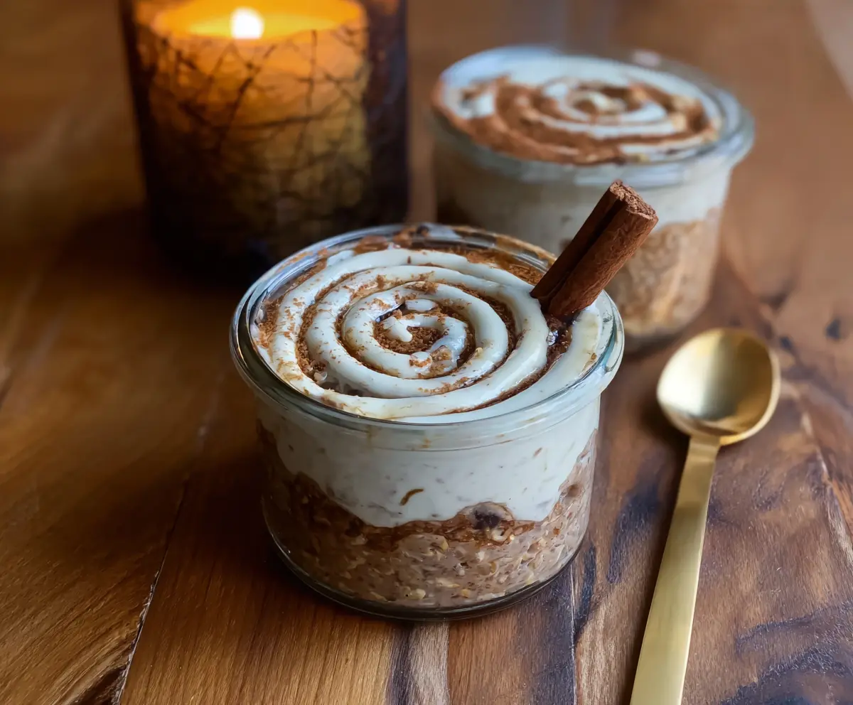 Cinnamon Roll Overnight Oats
