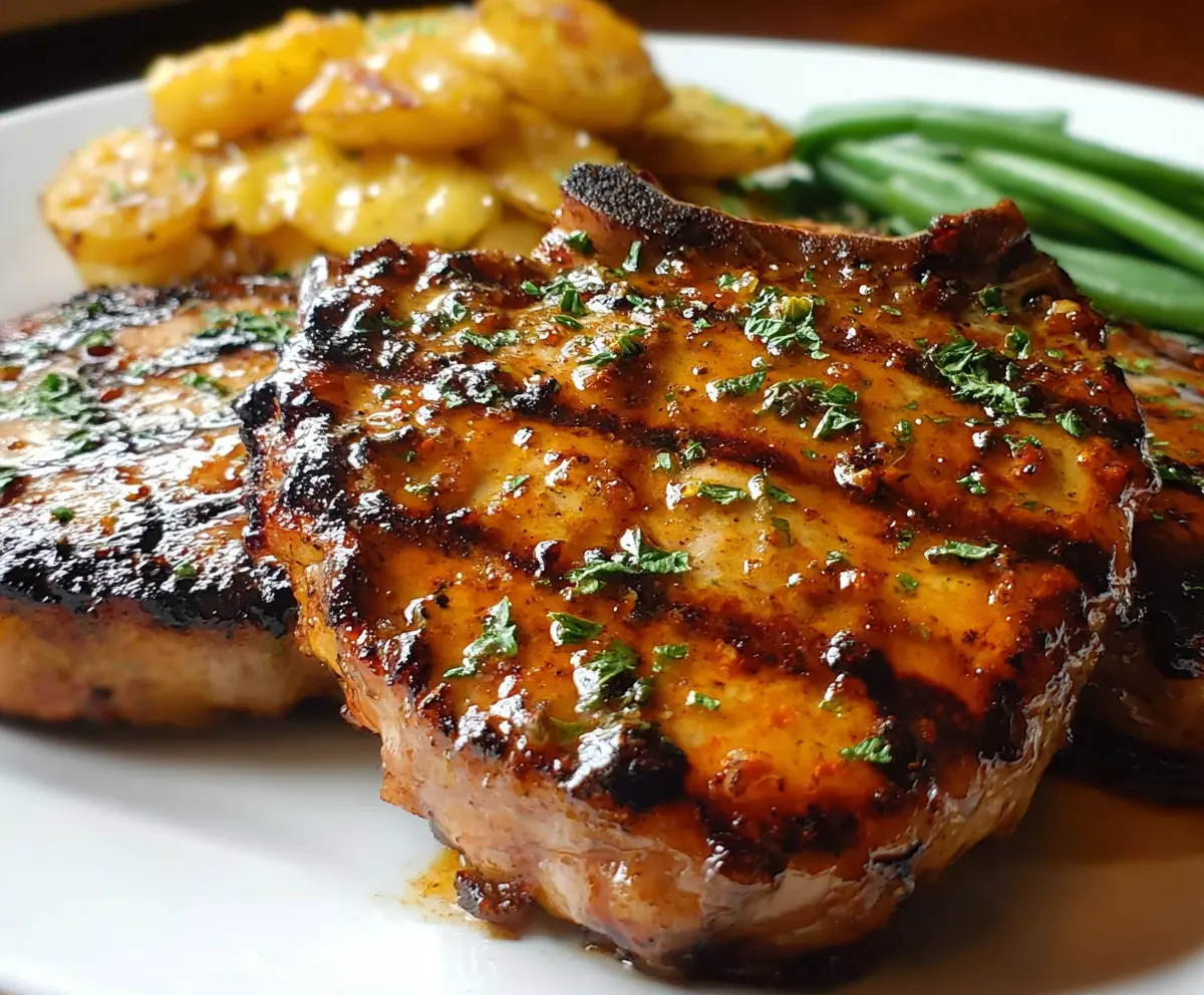 Grilled Brown Sugar Pork Chops