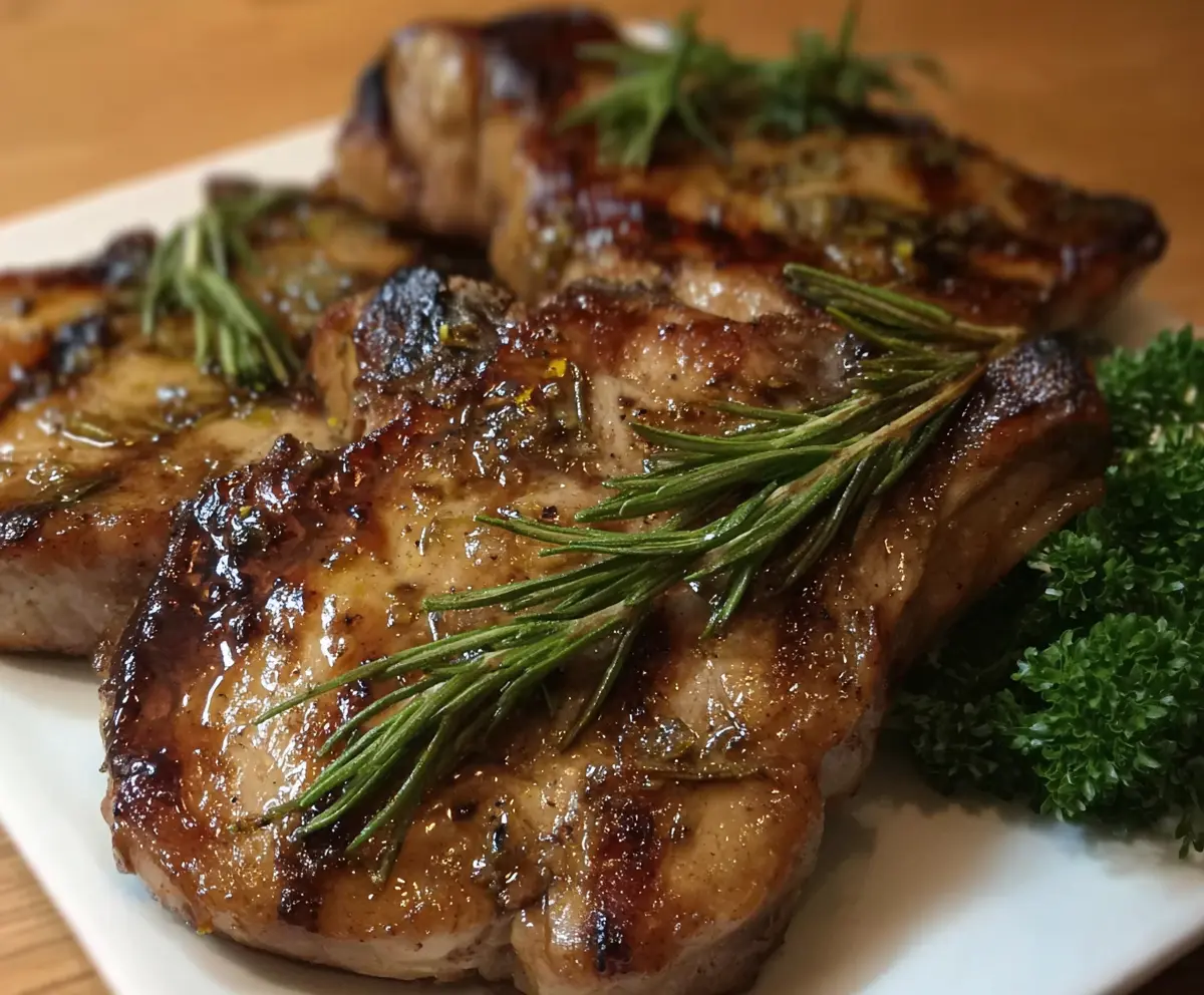Grilled Rosemary Pork Chops