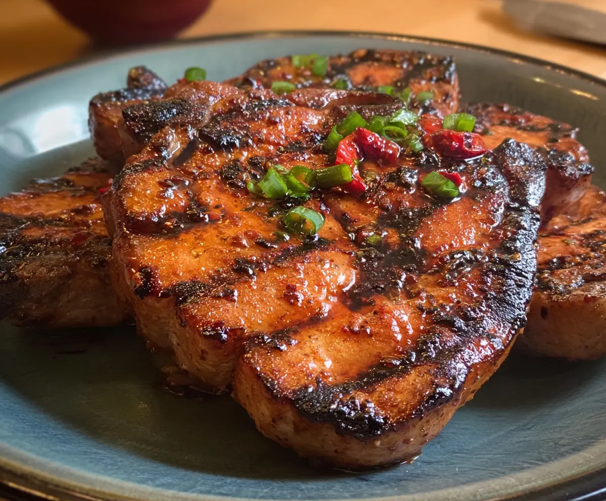 Marinated Spicy Pork Chops