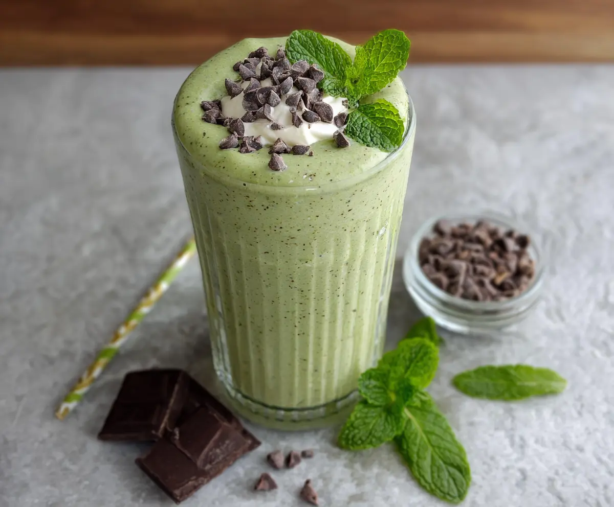 Mint Chocolate Chip Smoothie