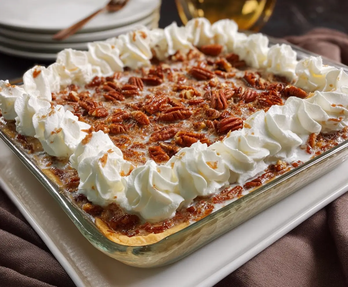 Pecan Cream Deep Dish Pie