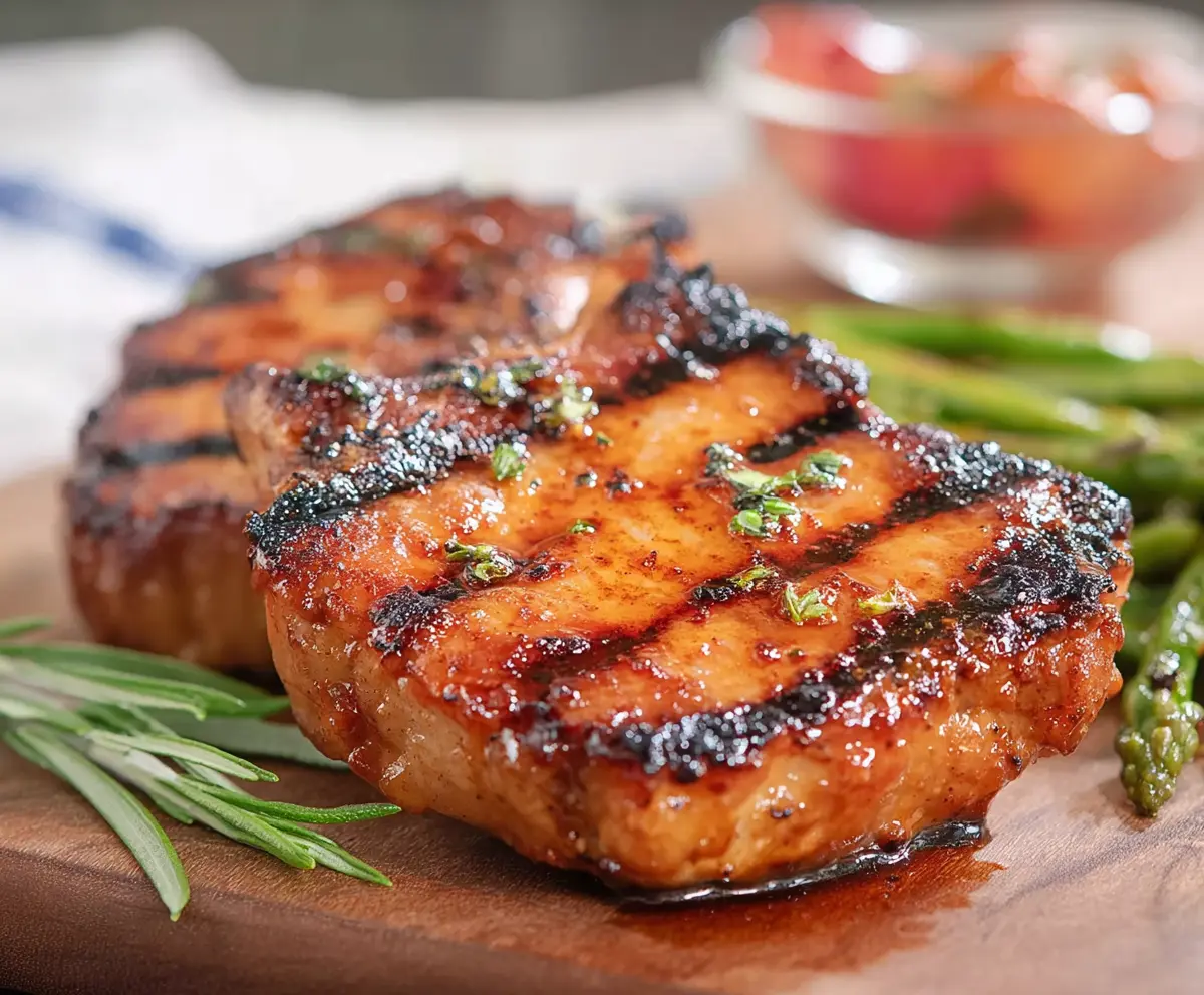 Southern Sweet Grilled Pork Chops