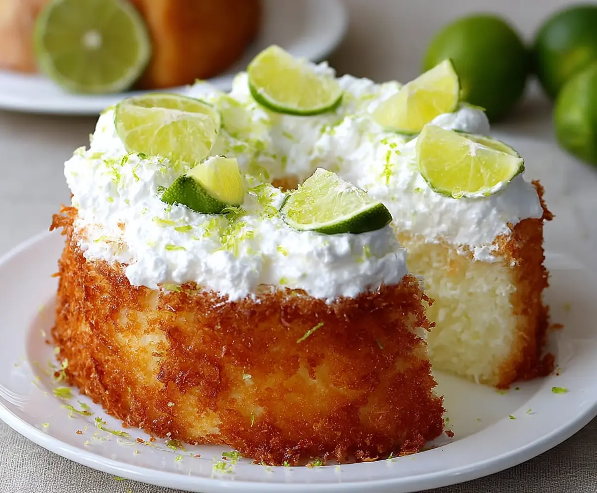 Best Key Lime Angel Food Cake