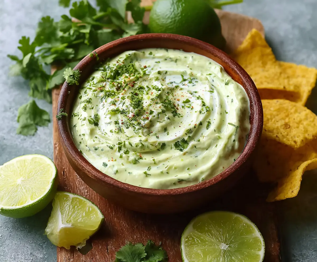 Creamy Avocado Cilantro Lime Dip