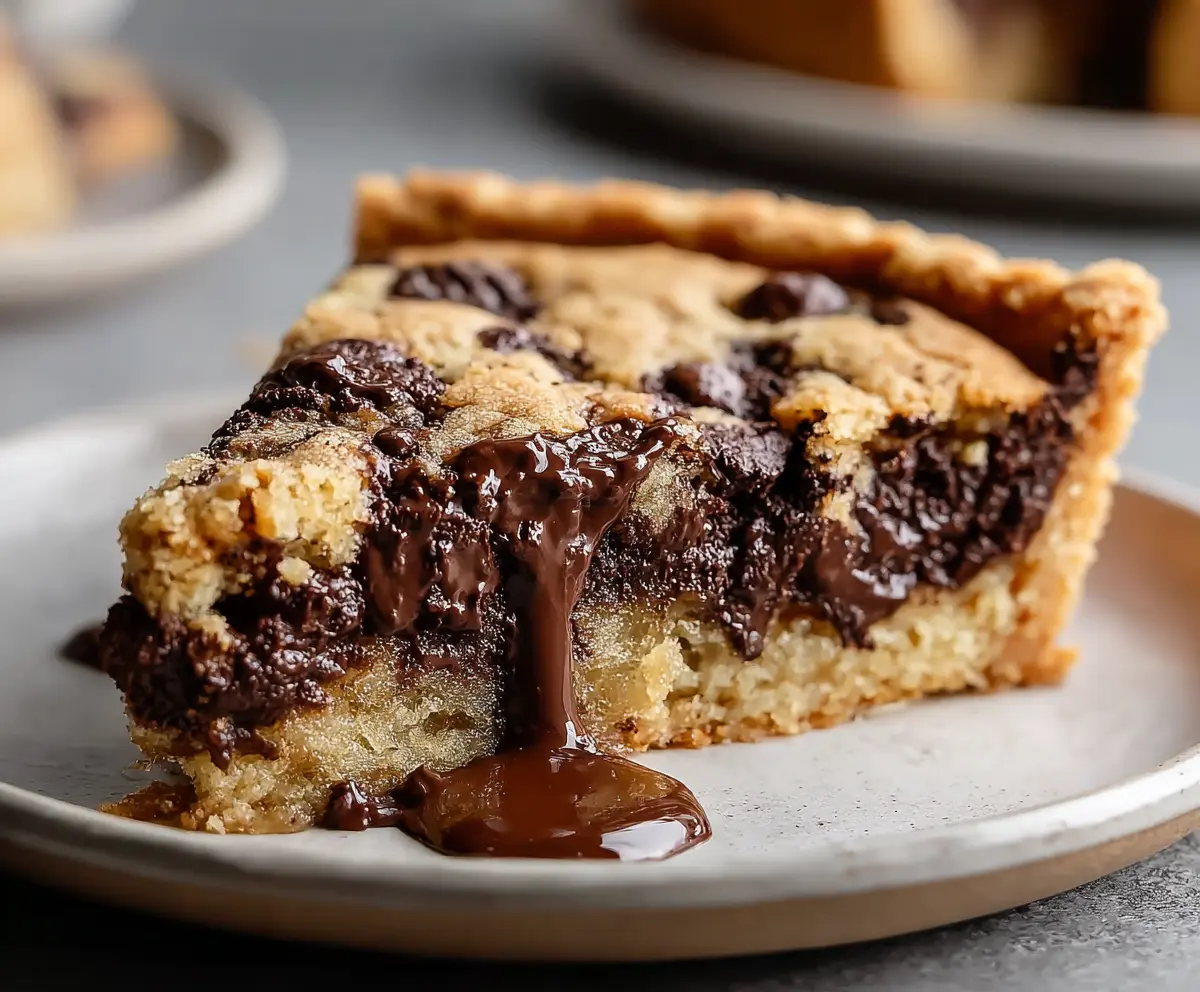 Easy Chocolate Chip Cookie Pie