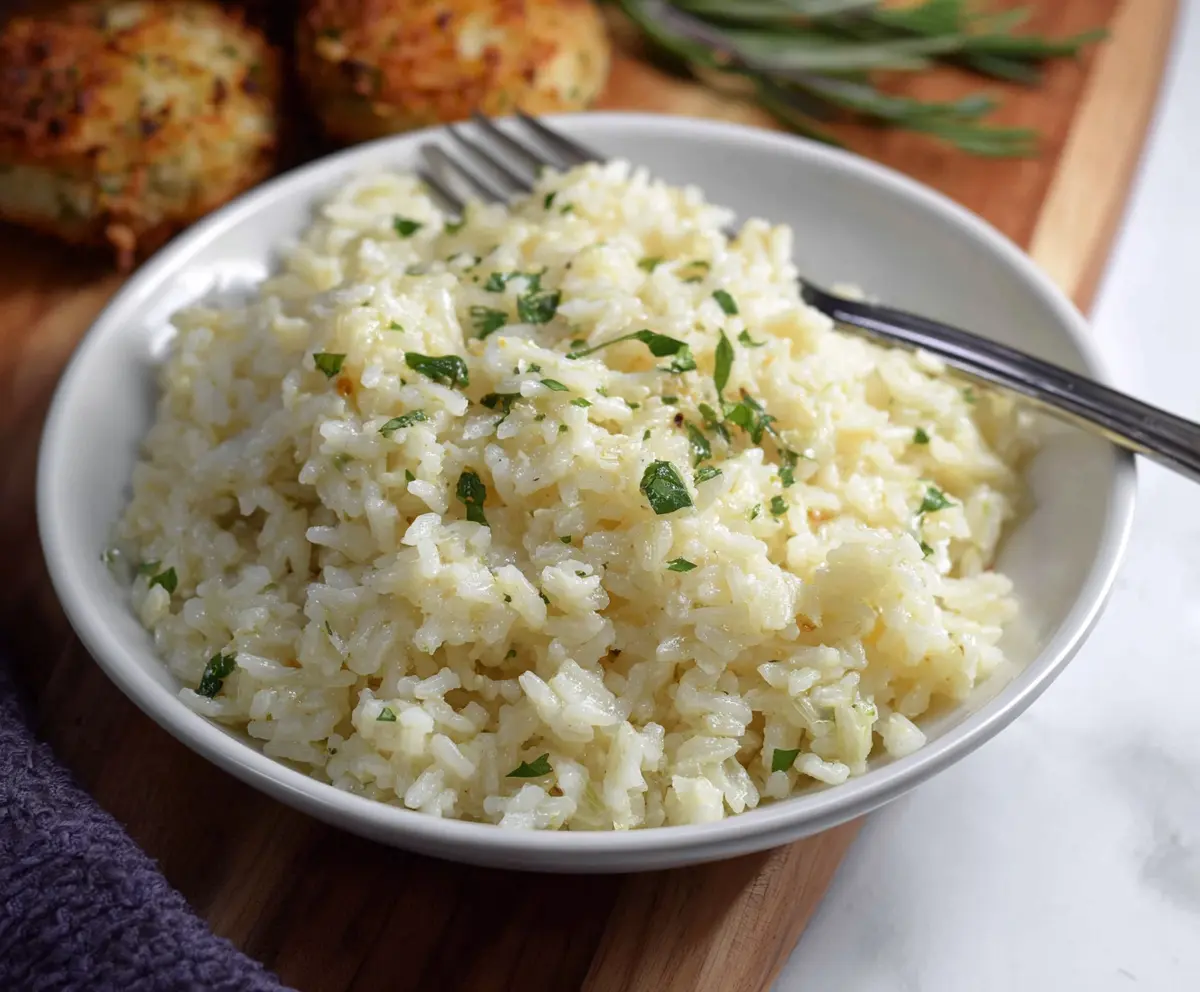 Garlic Parmesan Rice