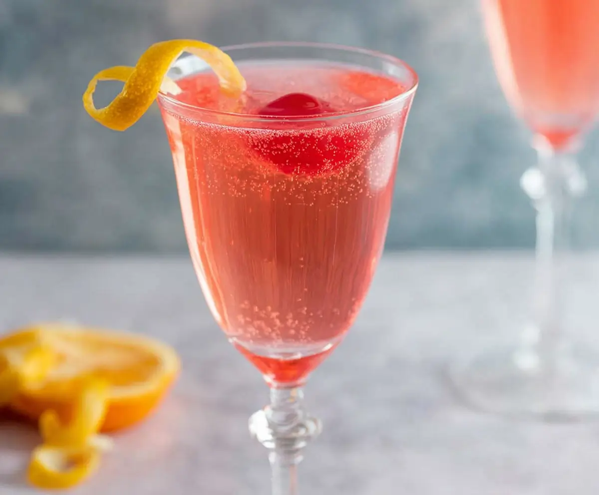Pink Champagne Cocktail