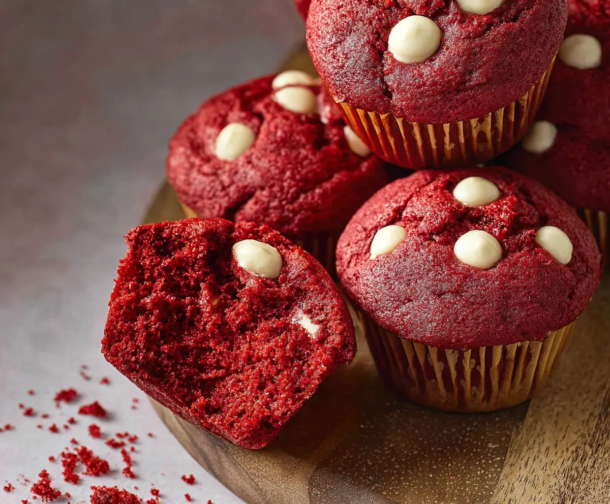 Red Velvet Muffins (Soft and Fluffy) 