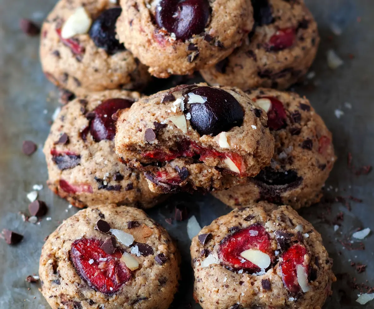 Cherry & Almond Chocolate Chip Cookies