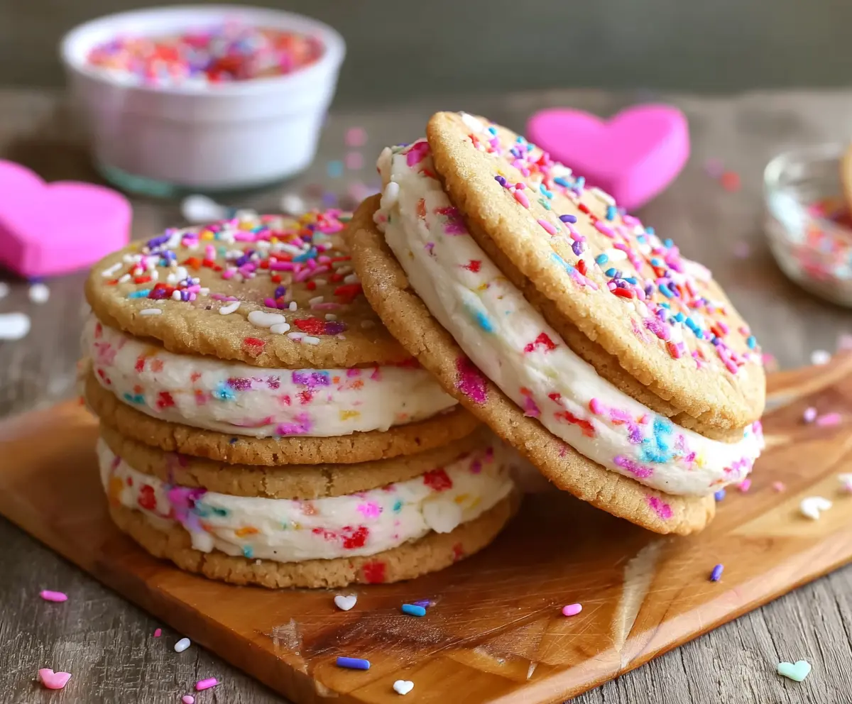 Funfetti Cheesecake Sandwich Cookies