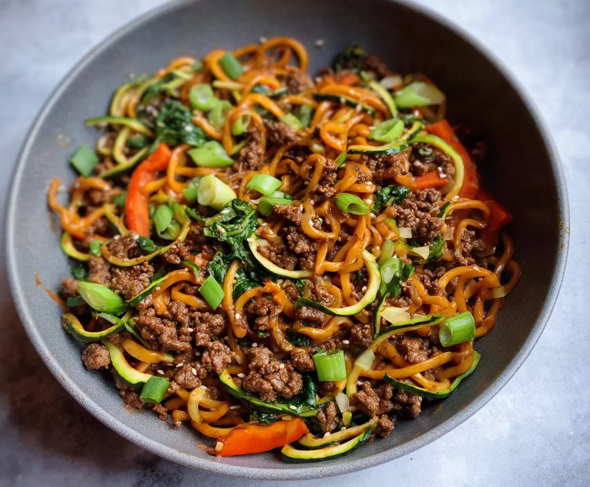 Ground Beef Chow Mein (Whole30)
