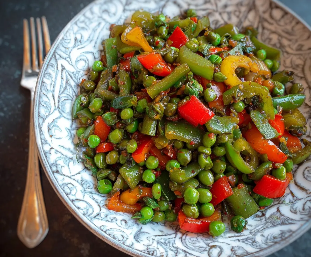Peas and Peppers Stir Fry
