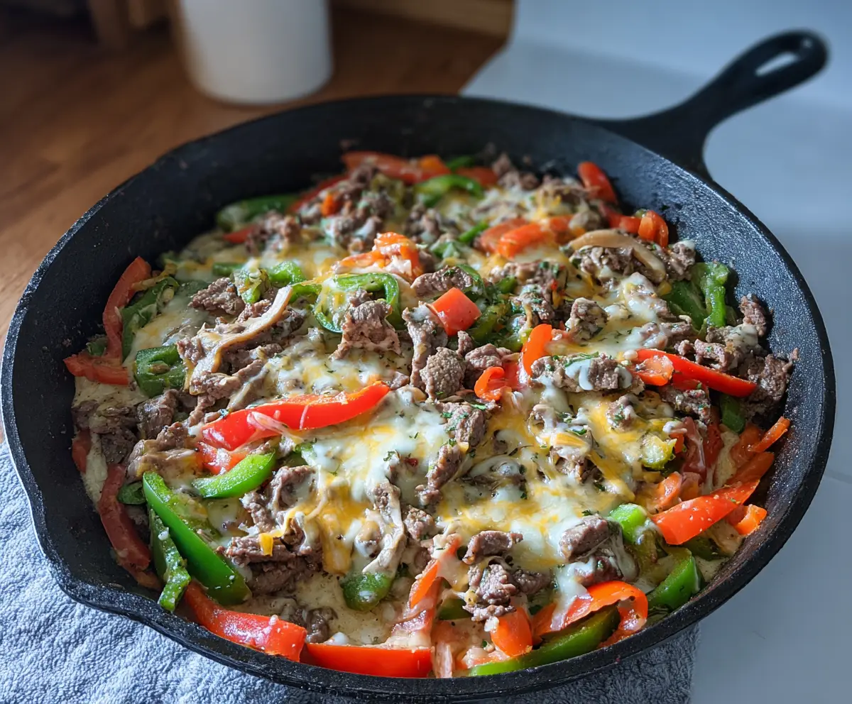 Philly Cheesesteak Skillet (Keto)