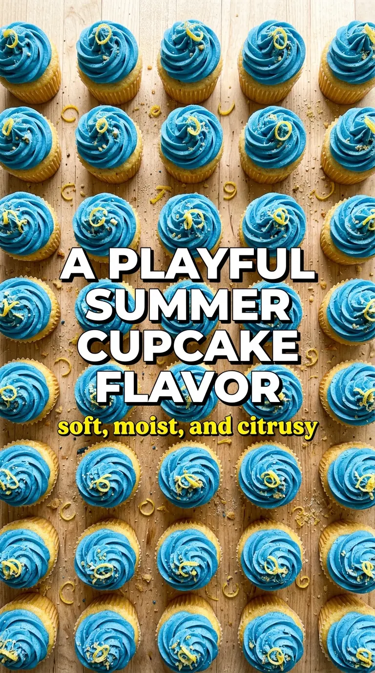 Blue Raspberry Lemonade Cupcakes