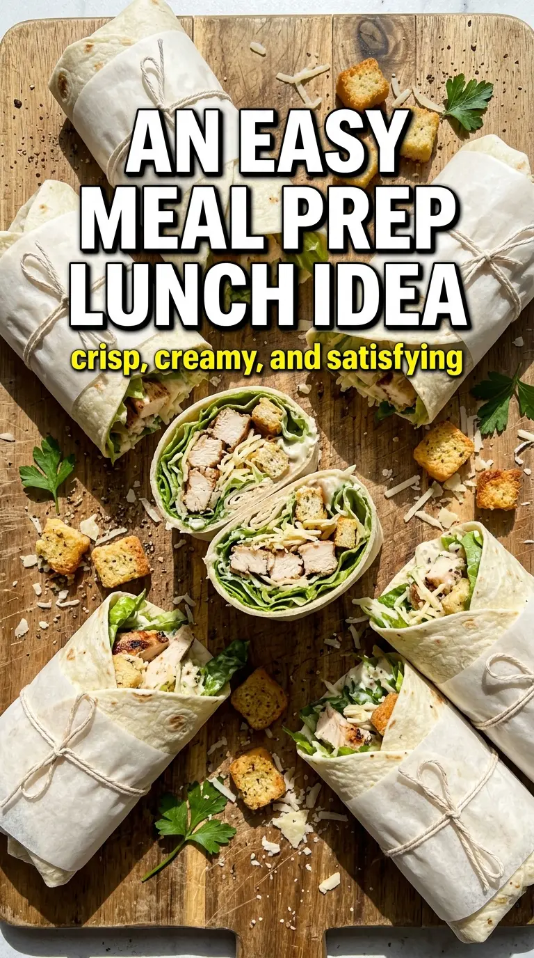 Chicken Caesar Wrap crisp romaine creamy grilled chicken