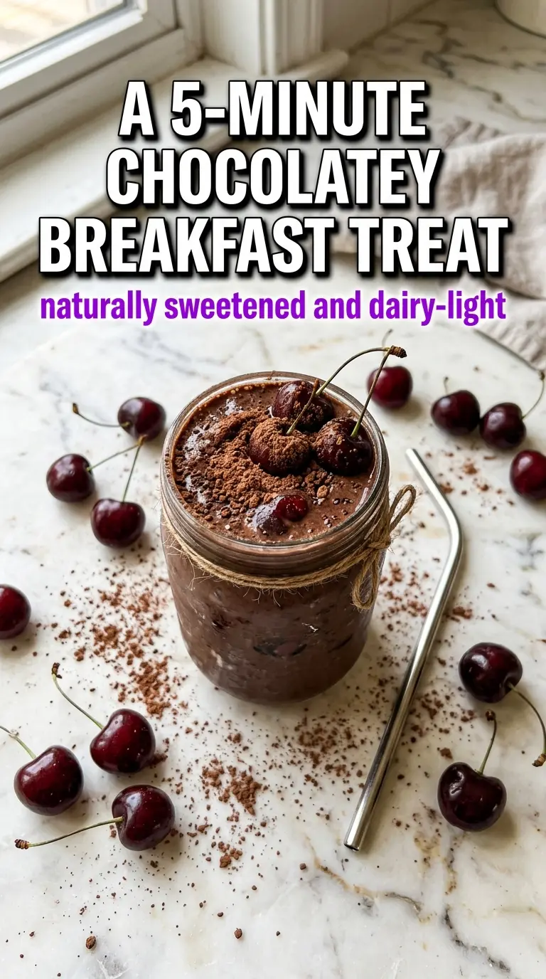 Chocolate Cherry Smoothie thick creamy
