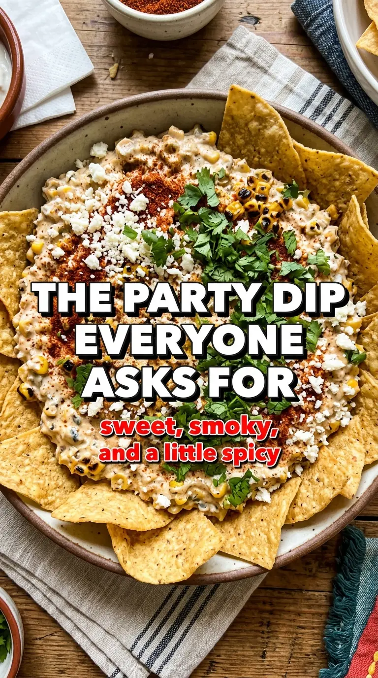Elote Corn Dip creamy smoky tangy