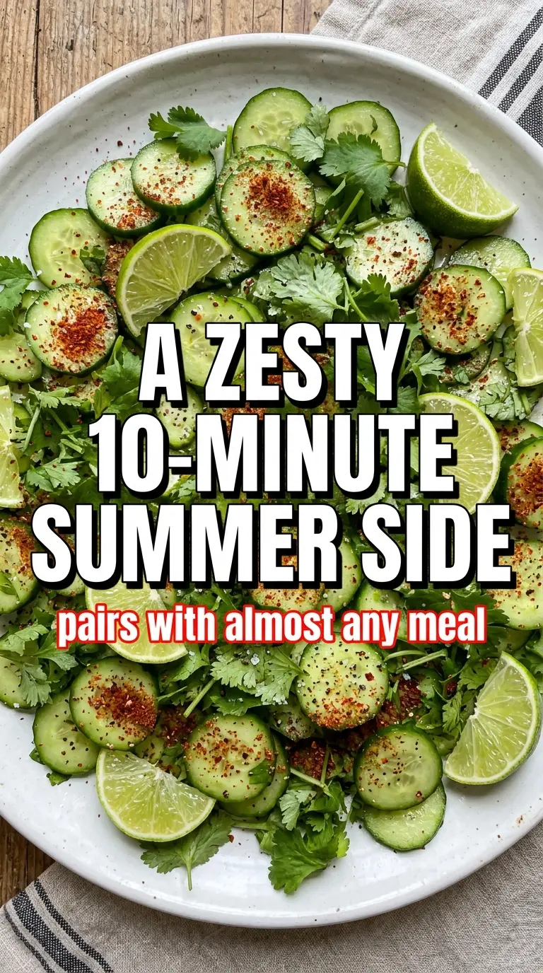 Refreshing Mexican Cucumber Lime Salad crisp tangy