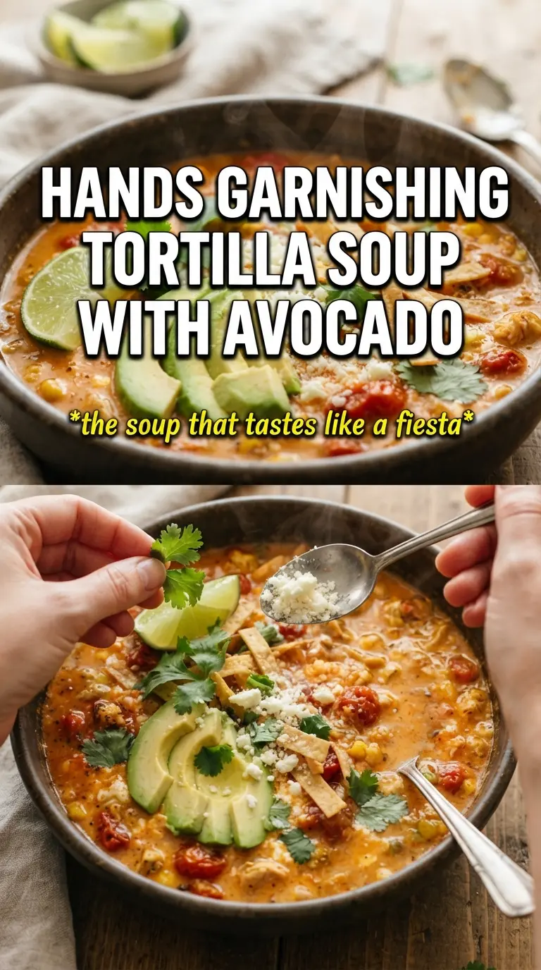 Creamy Chicken Tortilla Soup rich Tex-Mex creamy