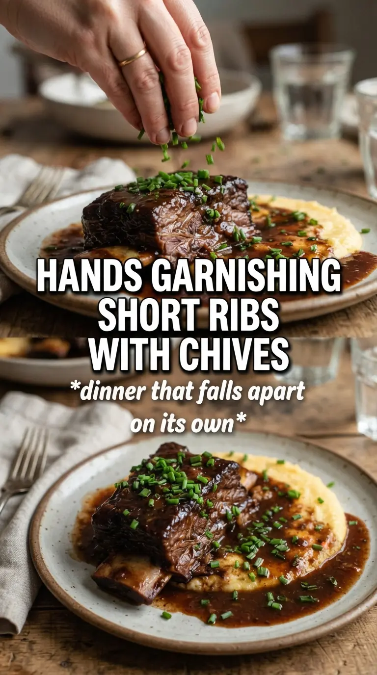 Crockpot beef short ribs rich tender savory