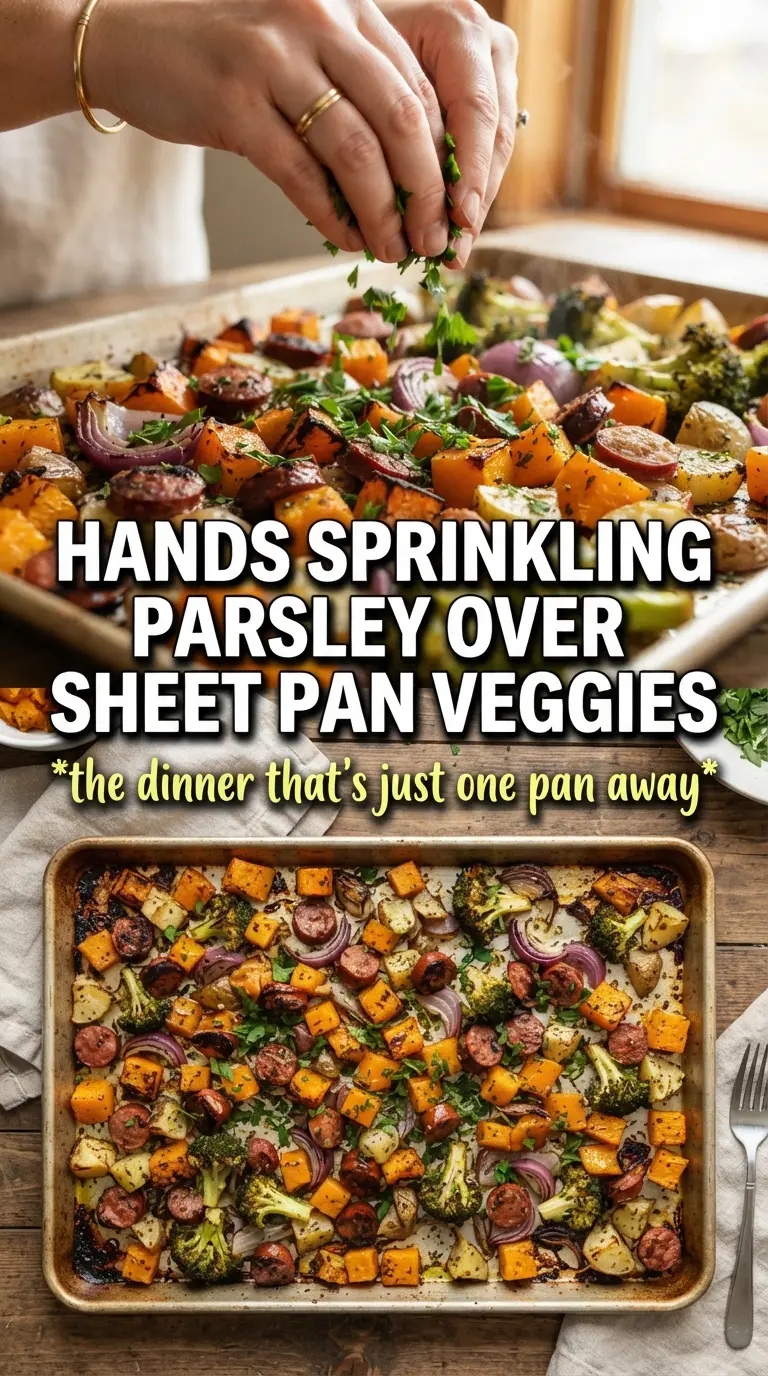 Sheet Pan Sausage And Fall Veggies caramelized roasted balsamic