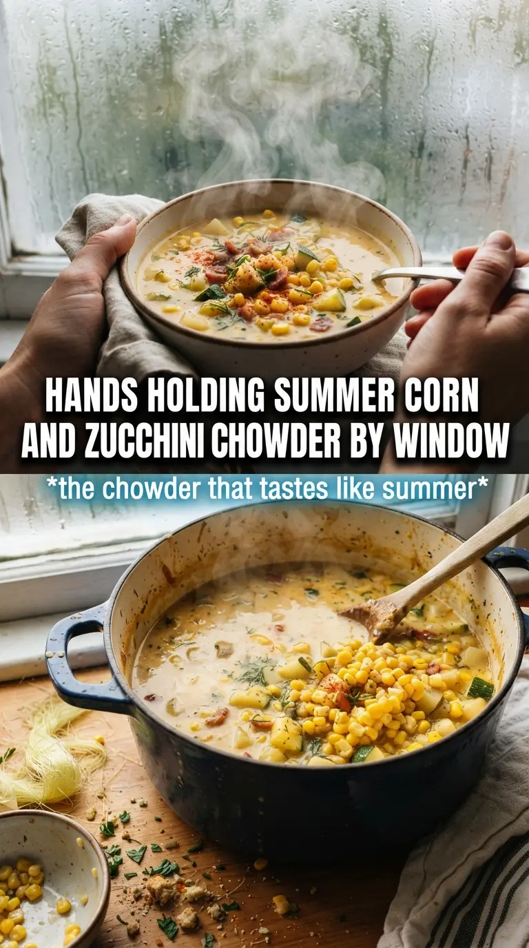 Summer Corn and Zucchini Chowder creamy golden