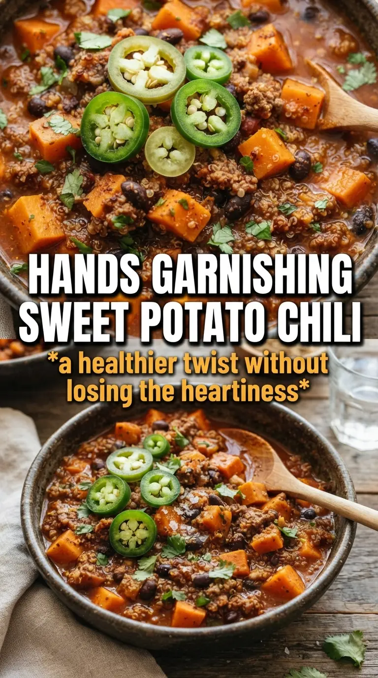 Sweet Potato Turkey Chili hearty smoky